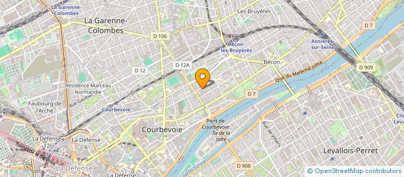 localisation de l'entreprise ARTS GRAPHIQUES INNOVATION RECHERCHE à COURBEVOIE