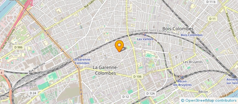 localisation de l'entreprise ARTS GRAPHIQUES INVESTISSEMENTS FINANCES  LA GARENNE-COLOMBES