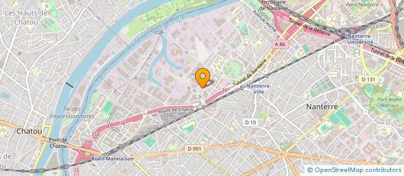 localisation de l'entreprise ARTS GRAPHIQUES SERVICE  NANTERRE