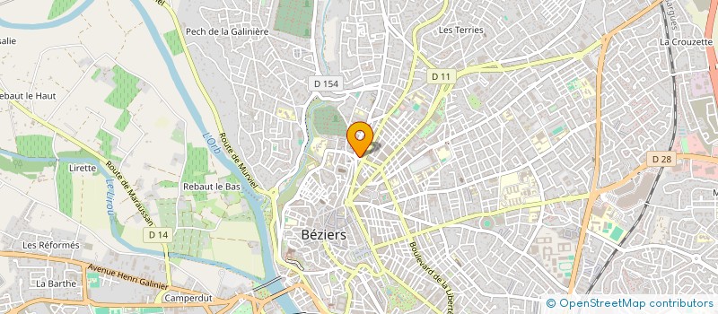 localisation de l'entreprise ARTS INVESTISSEMENTS  BEZIERS