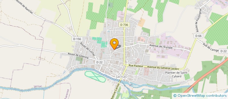 localisation de l'entreprise ARTS JARNAC FESTIVAL à JARNAC