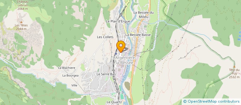 localisation de l'entreprise ARTS LOISIRS ET PARTAGE  L'ARGENTIERE-LA-BESSEE