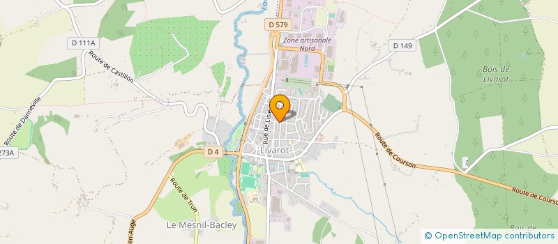 localisation de l'entreprise ARTS M-C  MEZIDON VALLEE D'AUGE