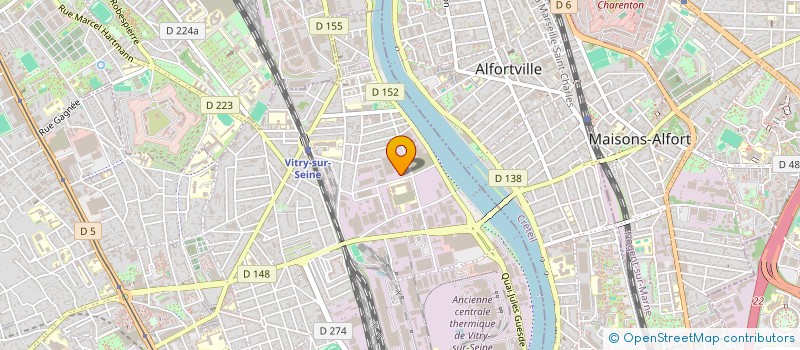 localisation de l'entreprise ARTS MARTIAUX BOXES  VITRY-SUR-SEINE