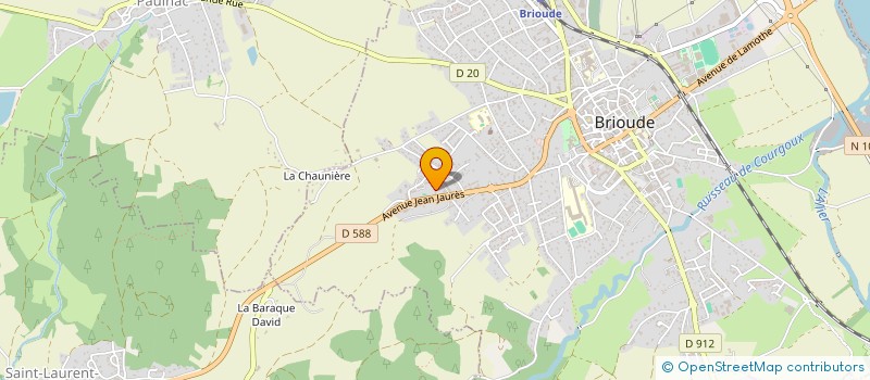 localisation de l'entreprise ARTS MARTIAUX BRIVADOIS à BRIOUDE