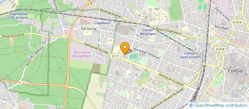 localisation de l'entreprise ARTS MARTIAUX COLMAR  COLMAR