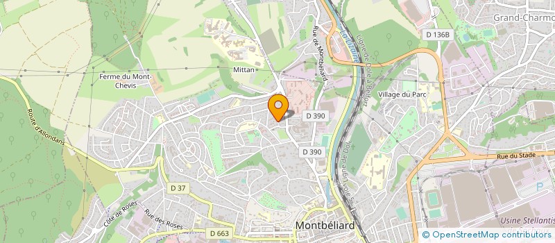 localisation de l'entreprise ARTS MARTIAUX COMPETITION LOISIRS DU PAYS DE MONTBELIARD à MONTBELIARD