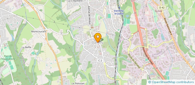 localisation de l'entreprise ARTS MARTIAUX DARDILLY  DARDILLY