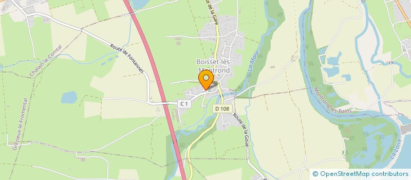 localisation de l'entreprise ARTS MARTIAUX DU FOREZ  BOISSET-LES-MONTROND