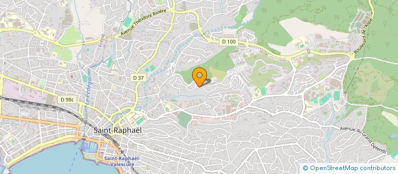 localisation de l'entreprise ARTS MARTIAUX SYSTEMA DEFENSE PACA (AMSD PACA)  SAINT-RAPHAEL