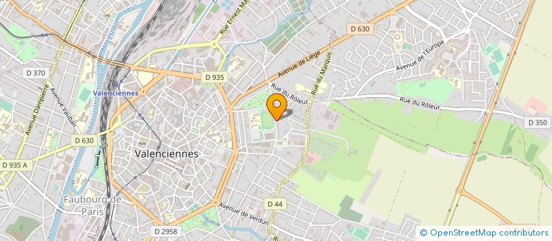 localisation de l'entreprise ARTS MARTIAUX VALENCIENN SECTION JUDO  VALENCIENNES