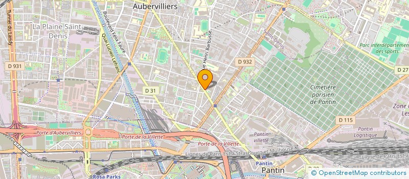 localisation de l'entreprise ARTS MEDICALARTS  AUBERVILLIERS