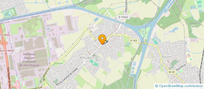 localisation de l'entreprise ARTS MENUISERIES  BILLY-BERCLAU