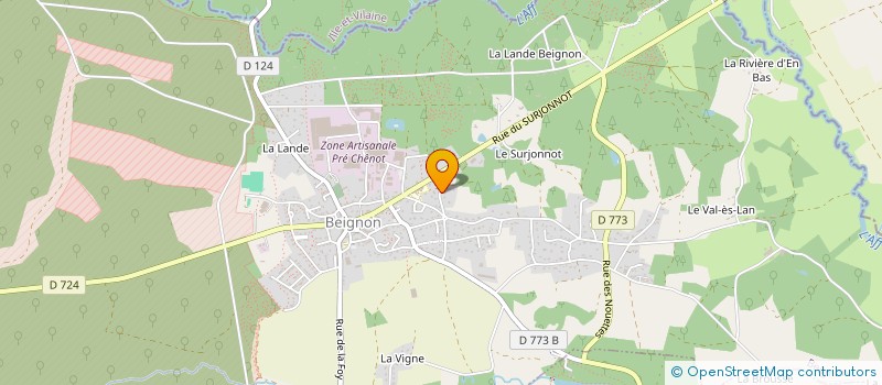 localisation de l'entreprise ARTS & MOTS  BEIGNON