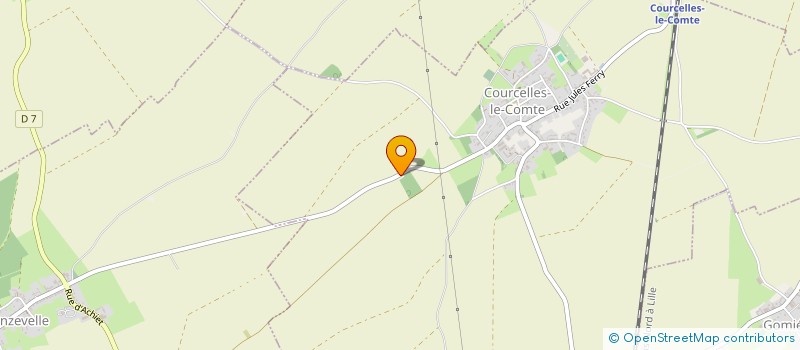 localisation de l'entreprise ARTS MOTS NID DE GAIA  COURCELLES-LE-COMTE