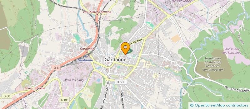 localisation de l'entreprise ARTS MOUVEMENTS INITIATIVES SPORTS à GARDANNE