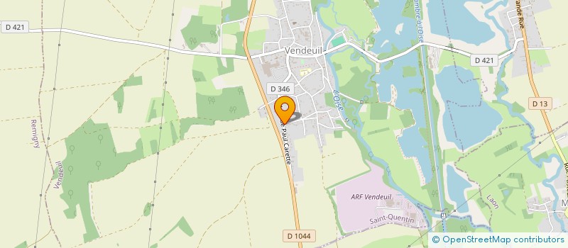 localisation de l'entreprise ARTS NEGOCE  VENDEUIL