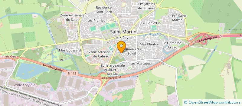 localisation de l'entreprise ARTS'PASSION SMC à SAINT-MARTIN-DE-CRAU
