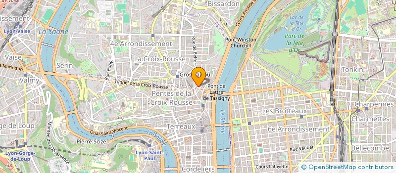 localisation de l'entreprise ARTS PENTES à LYON