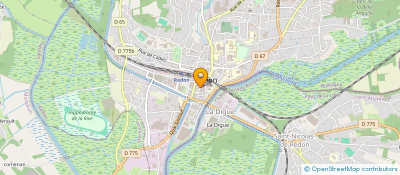 localisation de l'entreprise ARTS PETS ET COMPAGNIE  REDON