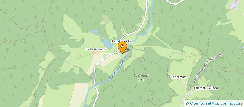 localisation de l'entreprise ARTS PLASTIQUES à ADELANS-ET-LE-VAL-DE-BITHAINE