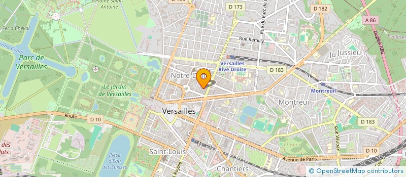 localisation de l'entreprise ARTS POPULAIRES à VERSAILLES
