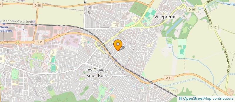 localisation de l'entreprise ARTS POUR TOUS à LES CLAYES-SOUS-BOIS