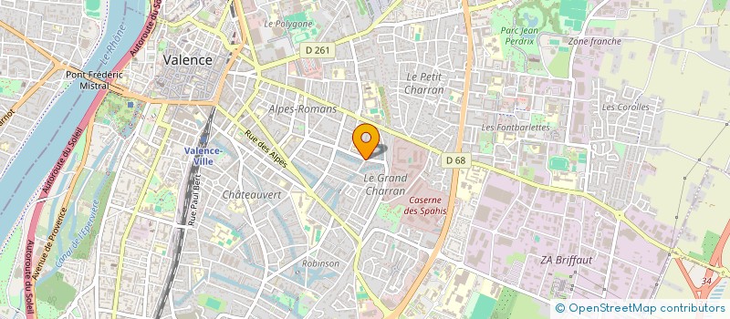 localisation de l'entreprise ARTS PRODUCTION à VALENCE