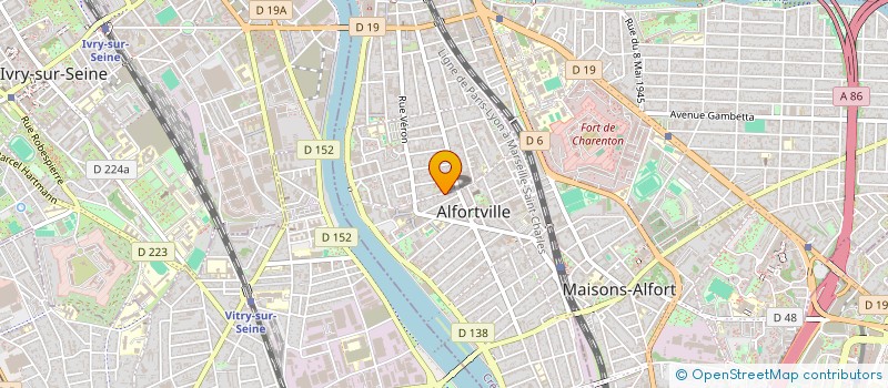 localisation de l'entreprise ARTS & REVES à ALFORTVILLE