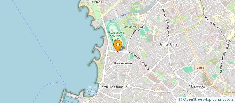 localisation de l'entreprise ARTS & SENS à MARSEILLE 8EME
