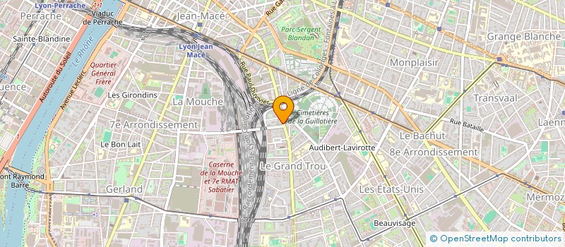 localisation de l'entreprise ARTS SERVICES à LYON