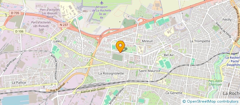 localisation de l'entreprise ARTS SKATING MIREUIL  LA ROCHELLE