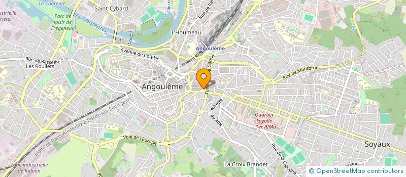 localisation de l'entreprise ARTS TELE MENAGER à ANGOULEME