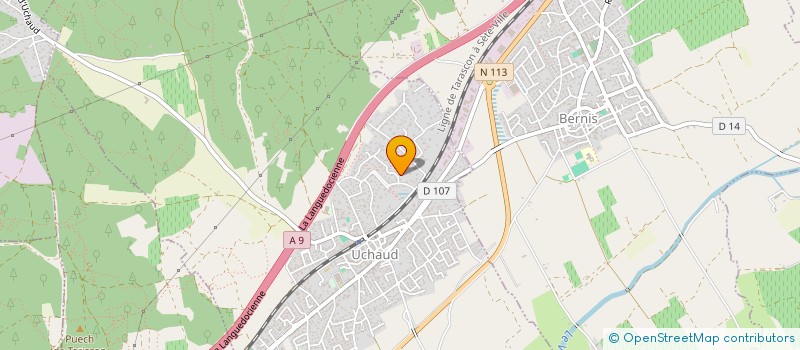 localisation de l'entreprise ARTS VIVANTS COMMUNICATION ECHANGES A.C.E.  UCHAUD