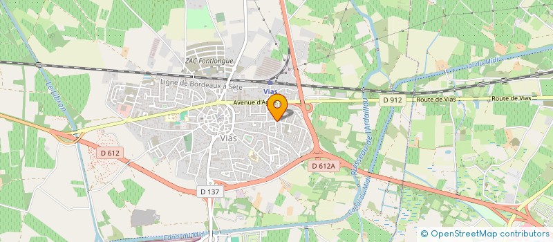 localisation de l'entreprise ARTSCENE FRANCE à VIAS