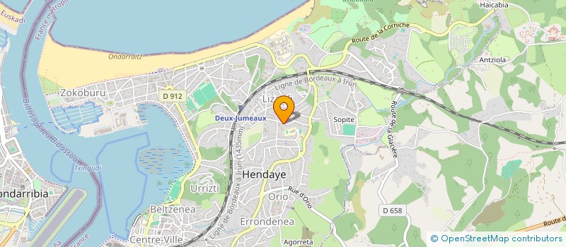 localisation de l'entreprise ARTSCENIC  HENDAYE