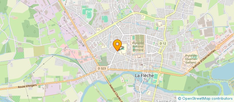 localisation de l'entreprise ARTSCOM - ARTISANS ET COMMERCANTS FRANCAIS à LA FLECHE