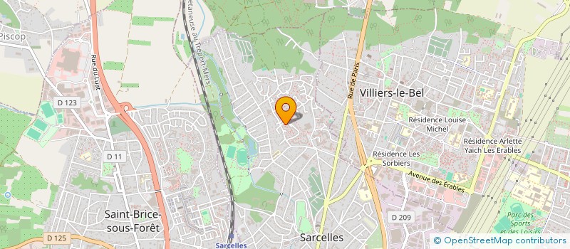 localisation de l'entreprise ARTSEM CONSULTING  SARCELLES