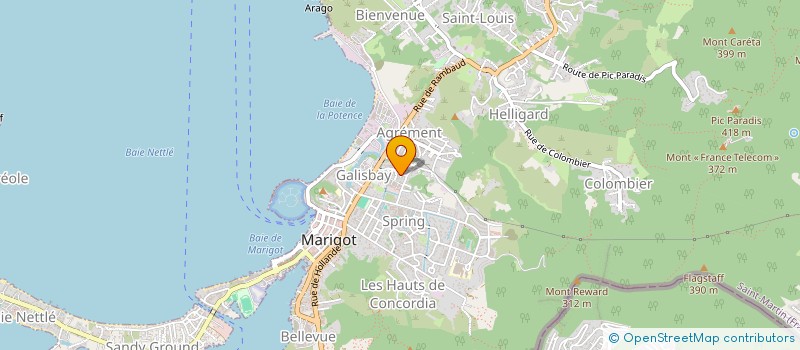 localisation de l'entreprise ARTSEN SERVICE CENTER SXM  SAINT MARTIN