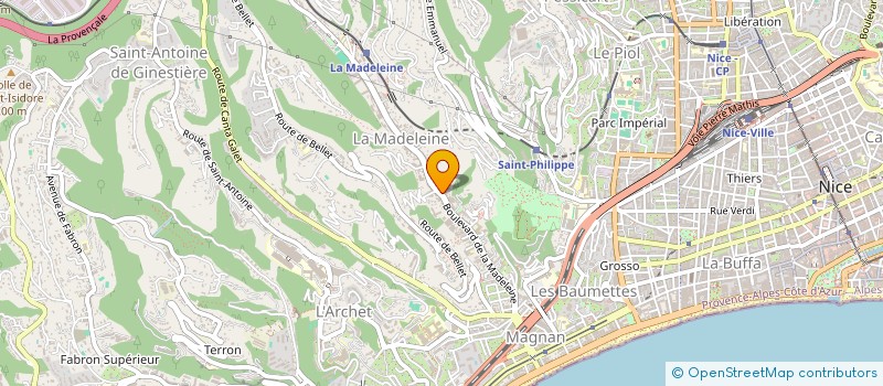 localisation de l'entreprise ARTSENS  NICE