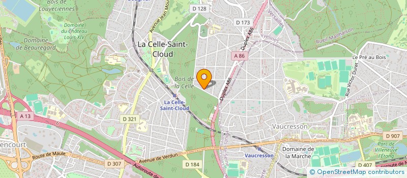 localisation de l'entreprise ARTSENSE à LA CELLE-SAINT-CLOUD
