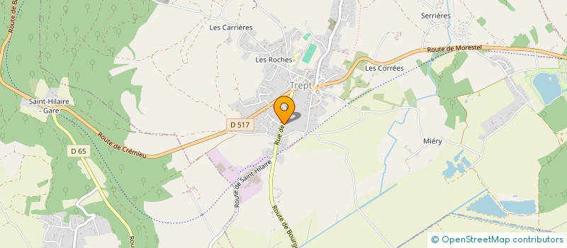 localisation de l'entreprise ARTUB  CREMIEU