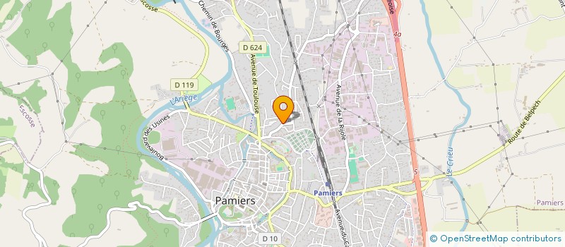 localisation de l'entreprise ARTUPAC à PAMIERS