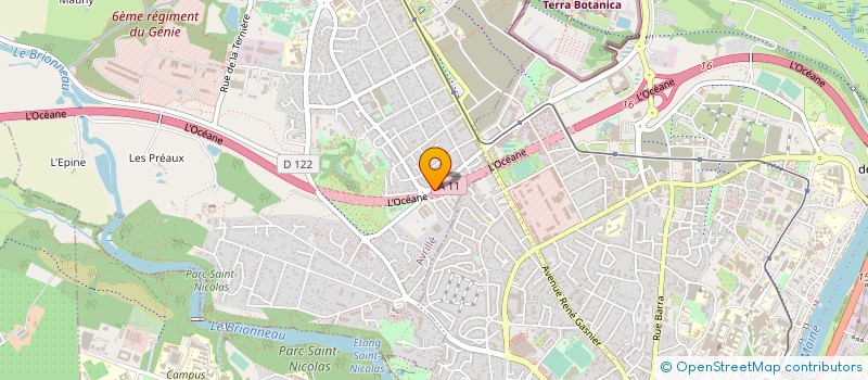localisation de l'entreprise ARTUS à AVRILLE