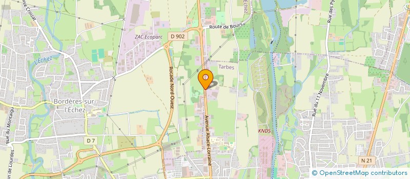 localisation de l'entreprise ARTUS BELLEVUE  TARBES