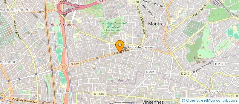 localisation de l'entreprise ARTUS CONSEIL à MONTREUIL