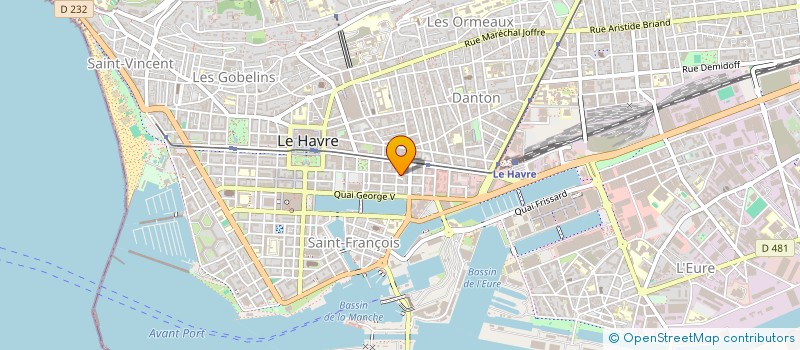 localisation de l'entreprise ARTUS - GAUVIN à LE HAVRE