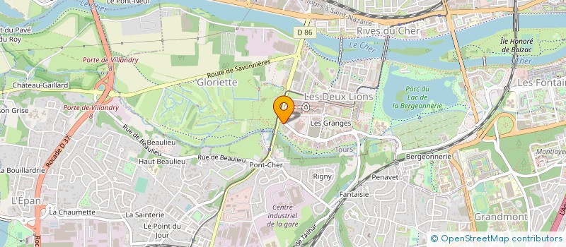 localisation de l'entreprise ARTUS INTERIM TOURS  TOURS