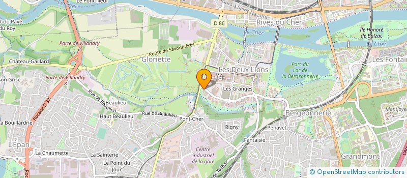 localisation de l'entreprise ARTUS RECRUTEMENT à TOURS