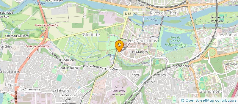 localisation de l'entreprise ARTUS SAISONS  TOURS